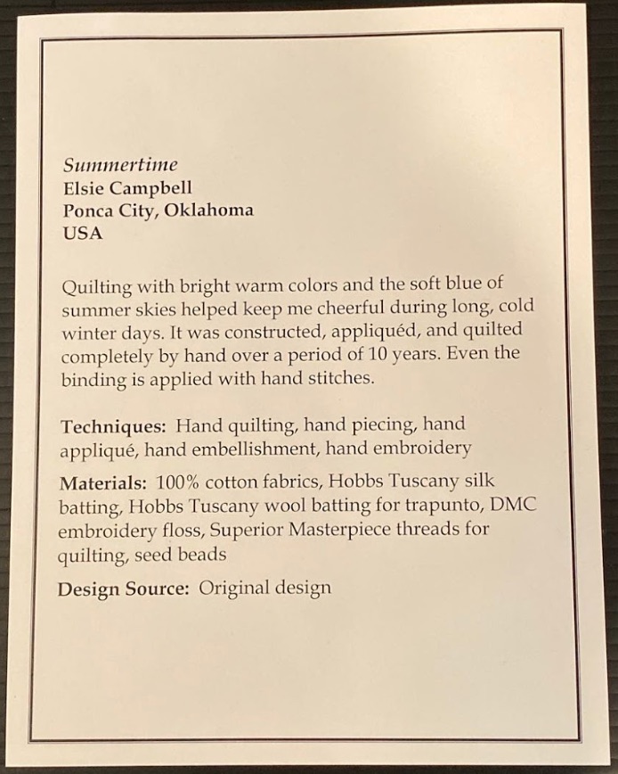 "Summertime" by Elsie Campbell - Sign